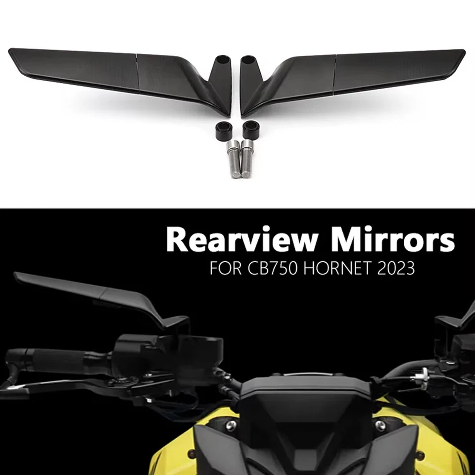 For Honda CB 750 HORNET 2023 Rearview Mirrors 360° Rotation Side Wing Mirror - Image 2 of 4