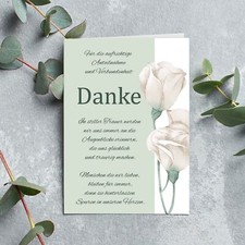 10 Dankeskarte Trauer Set Trostvolle Erinneru...