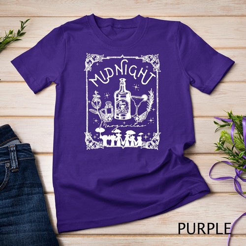 Midnight Margaritas praktisches magisches T-Shirt Halloween Cocktails Unisex - Bild 10 von 15