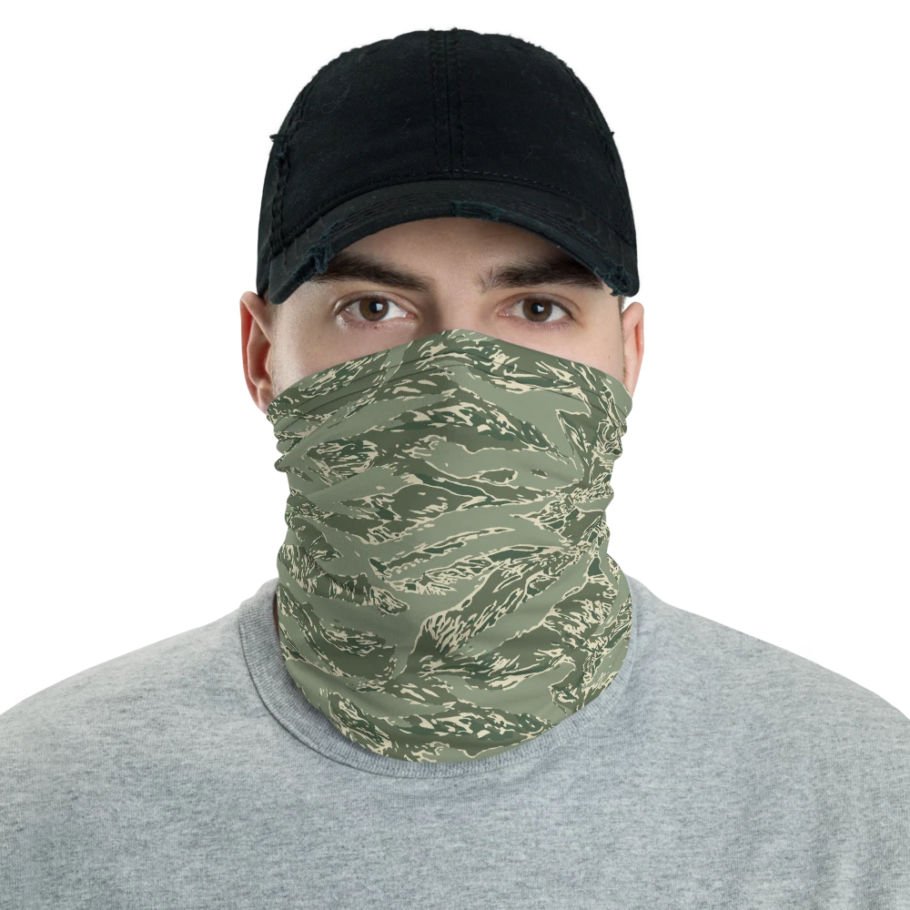 Green Tigerstripes Camouflage Neck Gaiter