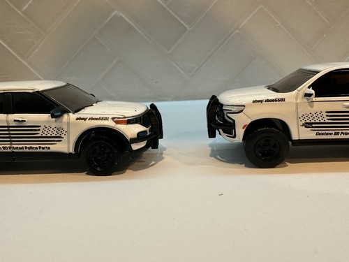 1/64 BARRA UNIVERSALE AVVOLGENTE POLIZIA PER MODELLO LUCE VERDE PERSONALIZZATA CONFEZIONE DA 3 - Foto 5 di 5