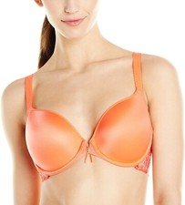 NWT Wacoal In Bloom Seamless T-Shirt Bra 853237 Fresh Salmon Size 32C