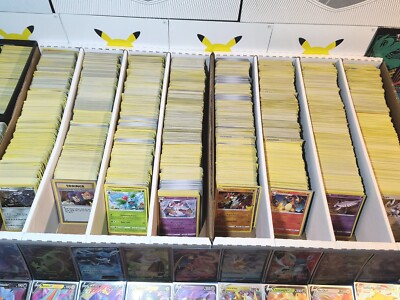 Huge Pokemon Card Collection LOT! 500 Collectible Trading Cards! TCG Ultra Rare 