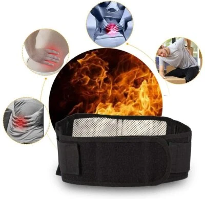 Waist Support Belt Tourmaline Self-Heating Magnetic Therapy Lumbar Support Band