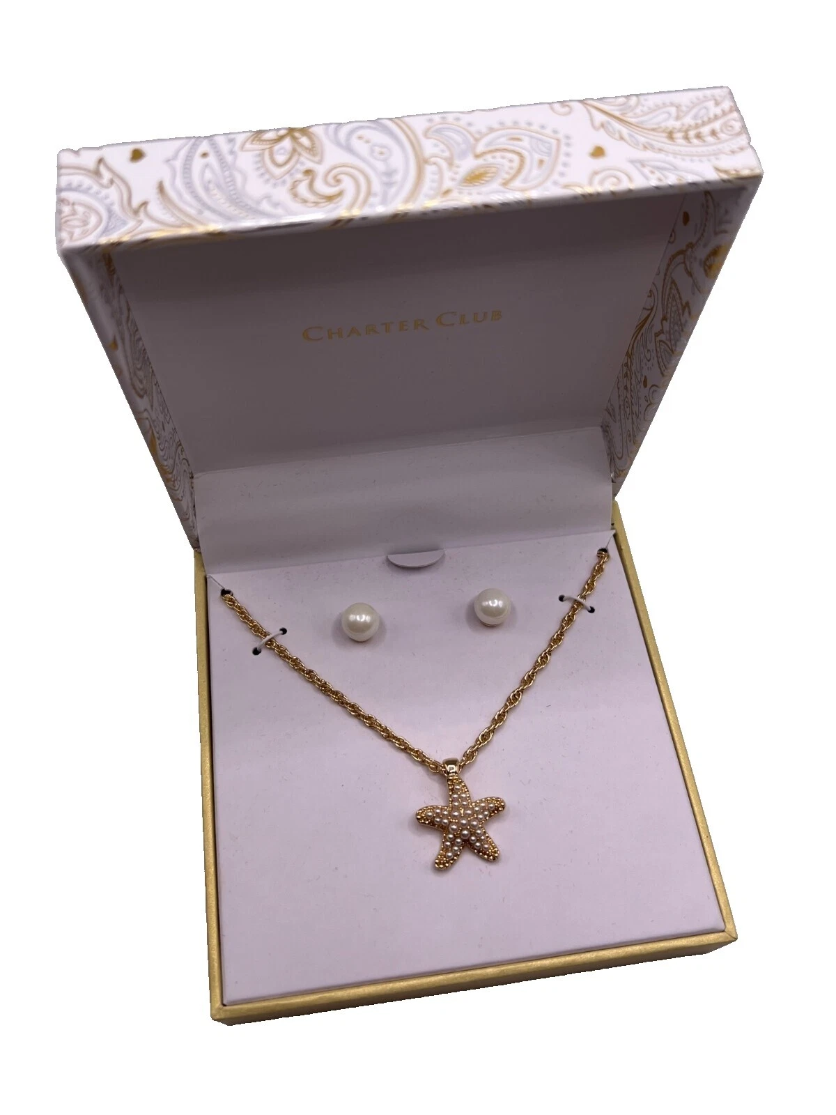 Charter Club Pearl Rhinestone Fashion Jewelry