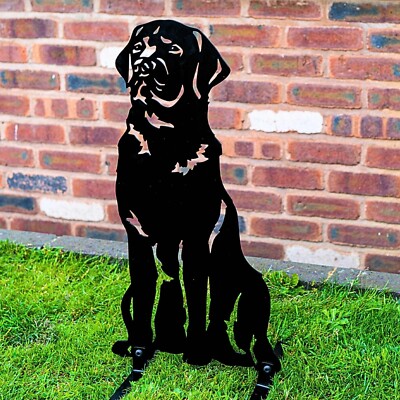 Labrador Dog Silhouette Garden Sculpture Ornaments Statue Home Decoration  Gifts UK