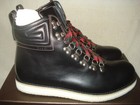 100% AUTHENTIC NEW MEN GUCCI NEW COMBAT/BIKER BLACK BOOTS UK 9/US 10 — photo 3