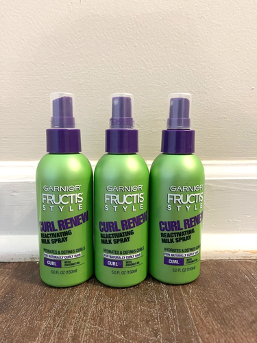 3 Garnier Fructis Style Curl Renew Reactivating Milk Spray 5 Oz. Each