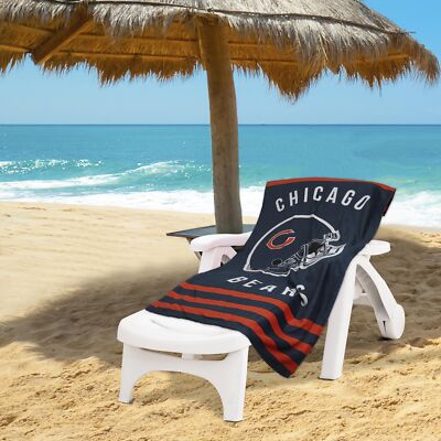 Northwest NFL Chicago Bears ''Stripes'' Beach Towel, 30'' x 60''