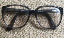 Vintage ANTON Gray Full Plastic Frame Eyeglasses 56   16 145 Heavy Duty EUC 