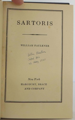 William Faulkner / Sartoris Signed 1st Edition 1929 #1910043 - Picture 2 of 5