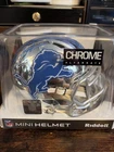 Barry Sanders Signed Mini Helmet Chrome Alternate Beckett Witnessed