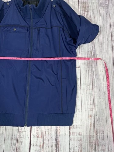 Baubax Jacket Size XXL Blue Full Zip Stand Collar Lightweight Casual Travel image 4