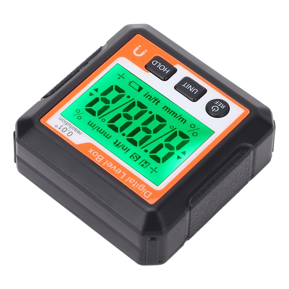 Electronic Level Box High Accuracy Digital Angle Protractor Data Hold ...