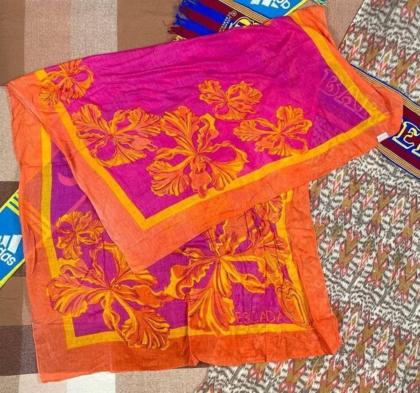 Women Escada Scarf Orange One size