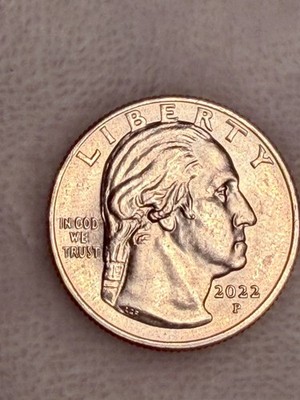 2022 P Anna May Wong Womens Quarter Coin New Error '' IN COD WE TRUST''
