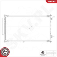 Esen SKV Kondensator Klimaanlage Aluminium Mit Trockner FüR Honda HR-V 1.5
