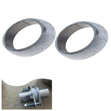 2PCS Exhaust Manifold Gasket, 2.5 Inch 3 Inch Exhaust Flange Seal Muffler Ring,P