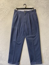 Tommy Hilfiger Chino Pants Mens 33x32 FADED NAVY Straight Leg /0654