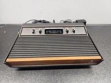 Atari 2600 CX-2600A Wood Grain 4 Switch Conso...