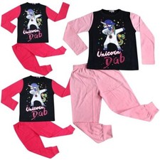 Enfants Pyjama Fille Designer Licorne DAB Floss Salon Vêtement 5-13 Ans