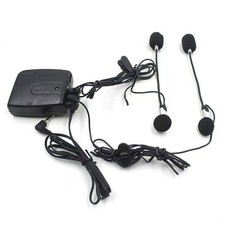 Motorcycle Intercom Host With Headphones Kit Helmet Wired Walkie Talkie
