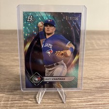 2022 Bowman Platinum - Matt Chapman #13 Aqua Ice Foilboard /250