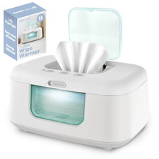 Baby Wipe Warmer Dispenser with LED Night Light On Off Switch Gift Item