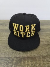 Work Bitch Britney Spears Collection Snapback Hat Cap Adult Black Embroidered