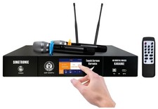 2 in 1 Pro Karaoke Mixer Processor w/ 2 Microphones  Remote