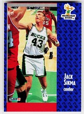 Jack Sikma, 1991-92 Fleer, #120, Milwaukee Bucks,