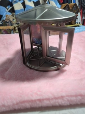 Carousel Revolving Photo Picture Frame 2 x3  (8) Pix Brushed Silver color 6x5