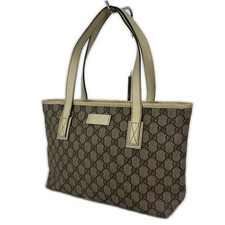 GUCCI Tote Bag Tote Bag 211138 PVC coated canvas Brown