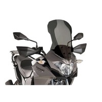 Puig TOURING-SCHEIBE FUR Kawasaki VERSYS-X 300 Urban 17-20 Dark Smoke