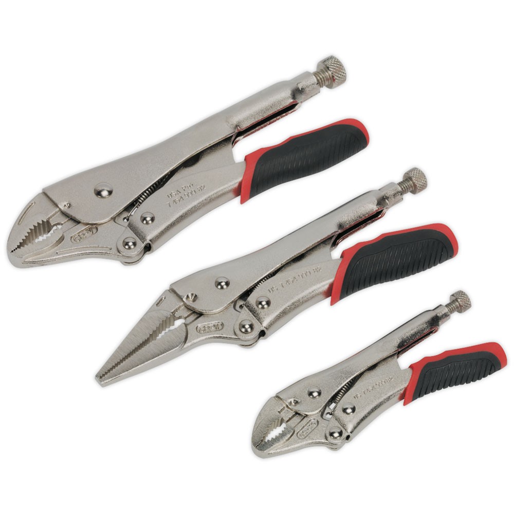 Sealey AK6863 Locking Pliers Set 3pc Quick Release - Image 8