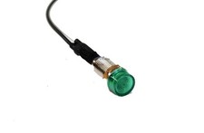 1 Green Mini Led Dash Light Indicator Pilot Warning Lamp 14 Mounting Hole