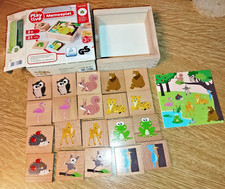 holz Memory spiel für Kinder 2 + Tiere Play Tive mit OVP