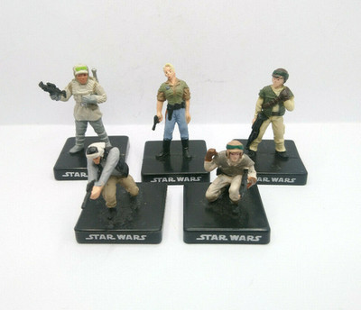 Star Wars Tabletop 5x Rebellen Figuren / 2x Common 3x Uncommon 2007