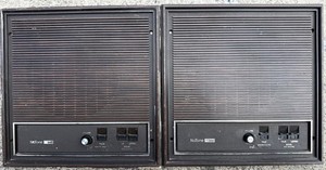 VTG NuTone Scovill LSA-40 In-Wall Intercom Speaker Panels 12x12 Woodgrain MCM