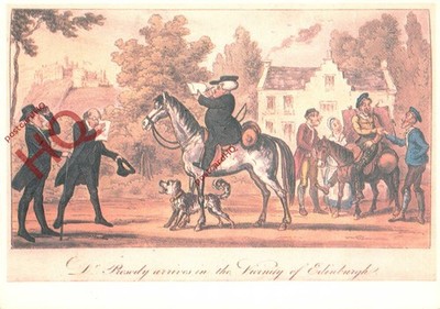 Ansichtskarte> William Combe, Dr. Prosody kommt in die Umgebung von Edinburgh