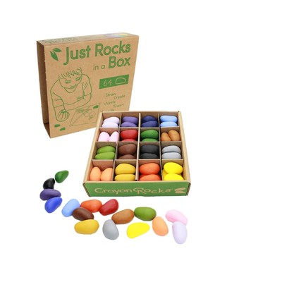 Crayon Rocks Just Rocks in a Box, 16 Colors, Tripod Grip Crayons Ma... Fast Ship