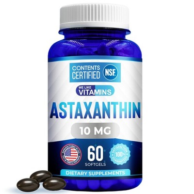 We Like Vitamins Astaxanthin 10mg Softgel - Highly 60 Count (Pack of 1)