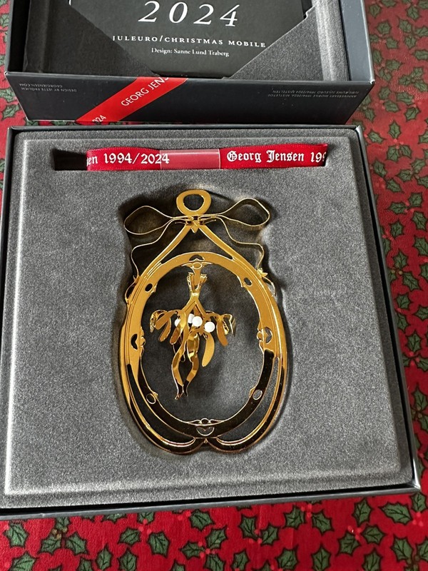 Georg Jensen christmas mobile  24 KT Gold Plated  1994/2024
