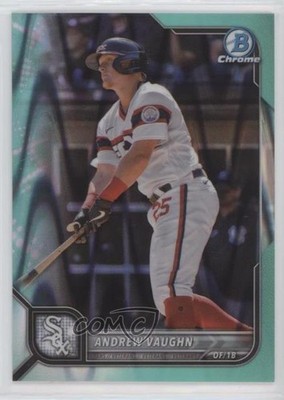 2022 Bowman Chrome Aqua RayWave Refractor 79/199 Andrew Vaughn #41 s3g