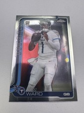 2025 Topps Chrome Cam Ward Rookie #314 Tennessee Titans NFL Football