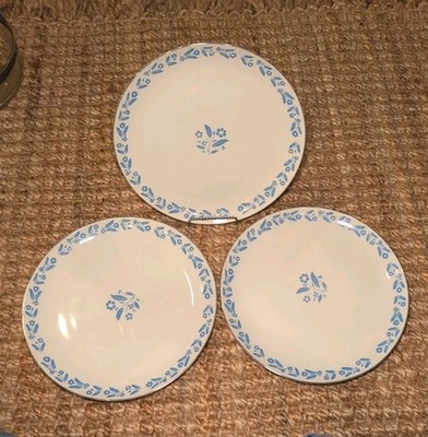Lot 3 Vintage SYMPHONY IN BLUE China Japan Blue Flowers 10 1/2'' Plate (922) 