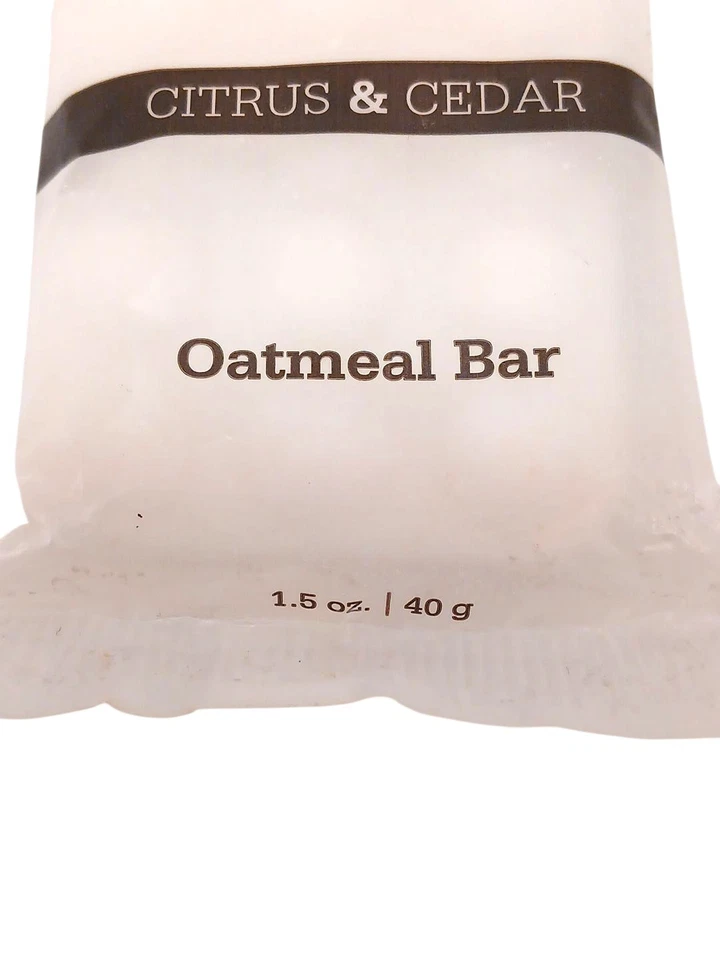 Spa Citrus & Cedar OATMEAL Bar Soap Vegetable Hand Body Bar Rosen Hotel Travel - Image 2 of 4
