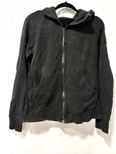 Lululemon Scuba Hoodie Black Full Zip Stretch Hooded Sweatshirt Women's Size 12