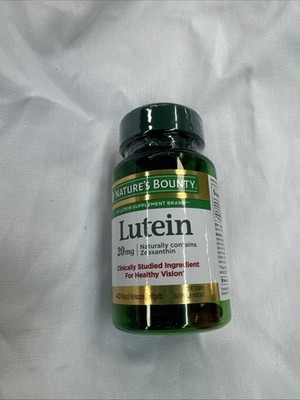 Nature s  Bounty Lutein Vitamins 20 Mg 40 Softgels Exp 12/2025