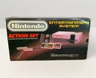 Nintendo NES Action Set - Box Only - Gray Zapper Version - Empty Box Vintage